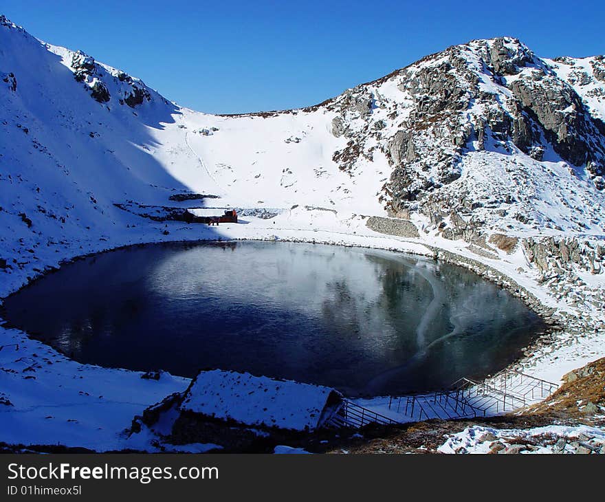 Snow Mountains in winter,Shaanxi,China