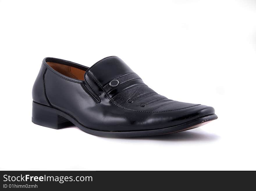 Formal black male leather shoes in pair. Formal black male leather shoes in pair