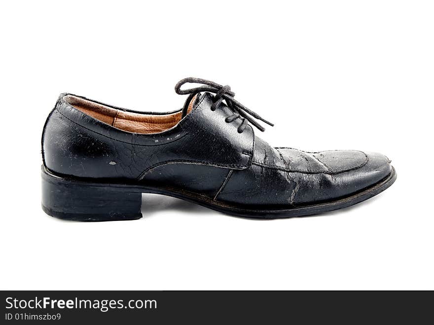 Formal black male leather shoes in pair. Formal black male leather shoes in pair