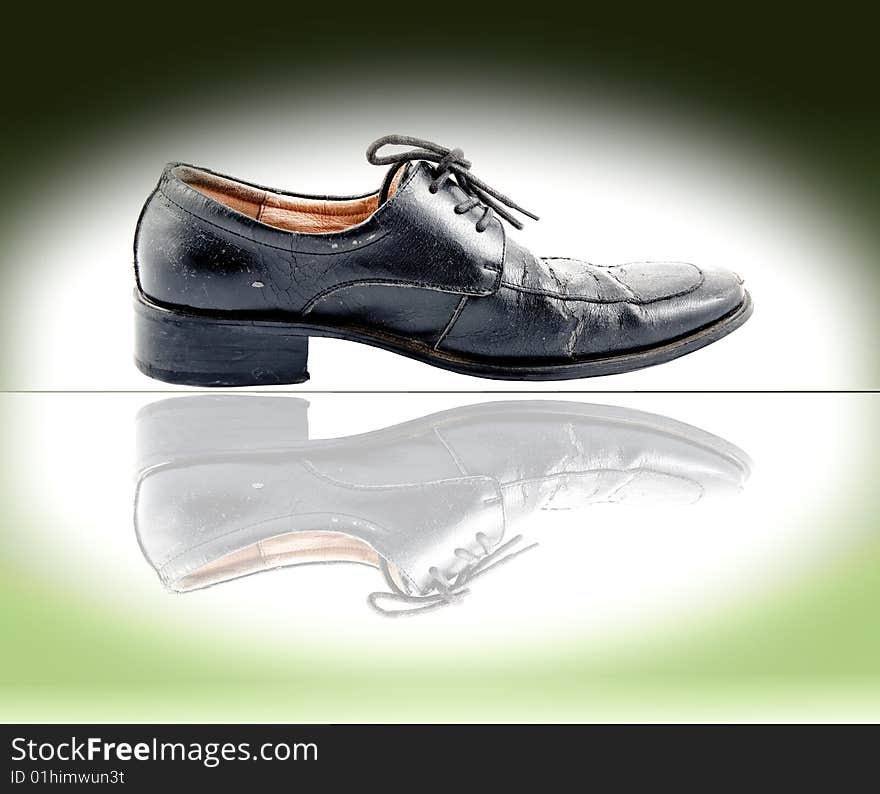 Formal black male leather shoes in pair. Formal black male leather shoes in pair