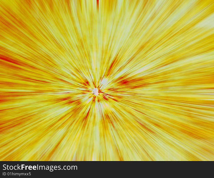 Yellow background with bright effects. abstract illustration