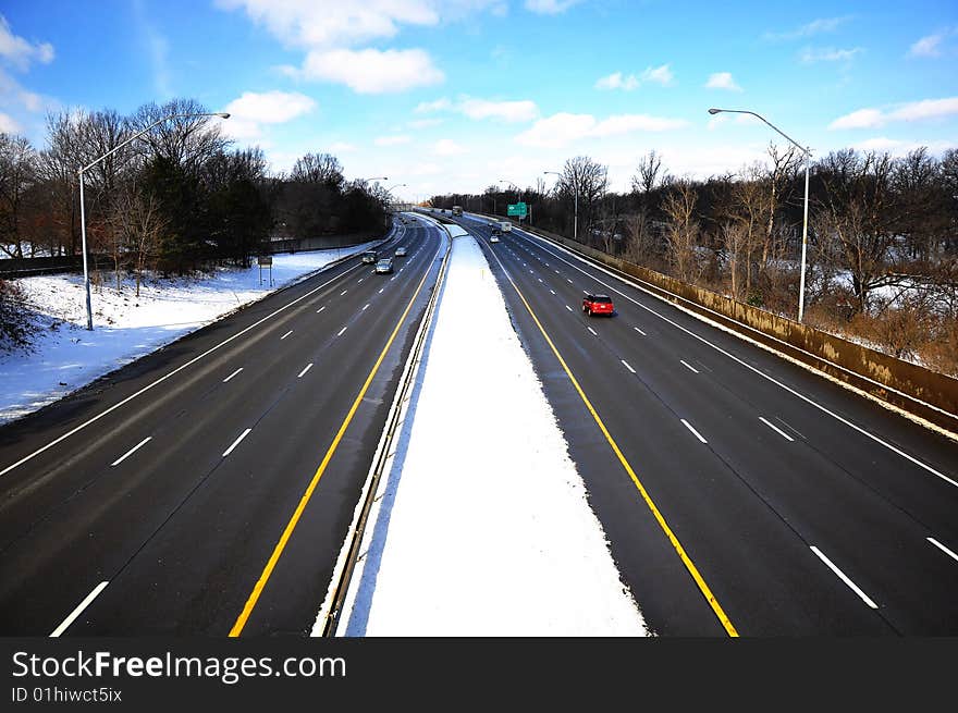 Love this blue sky and clean road. Love this blue sky and clean road