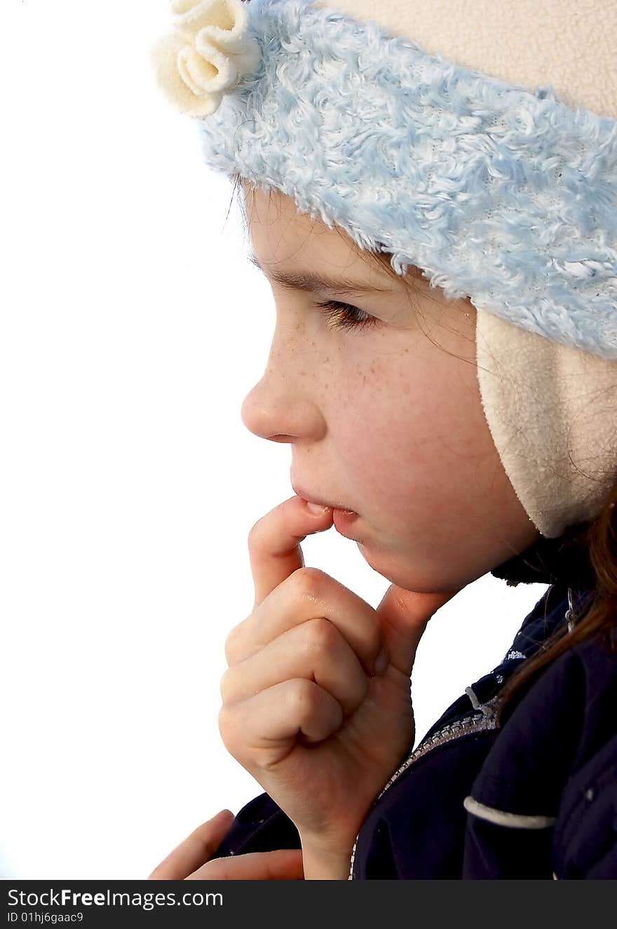 Portrait of thoughtful girl