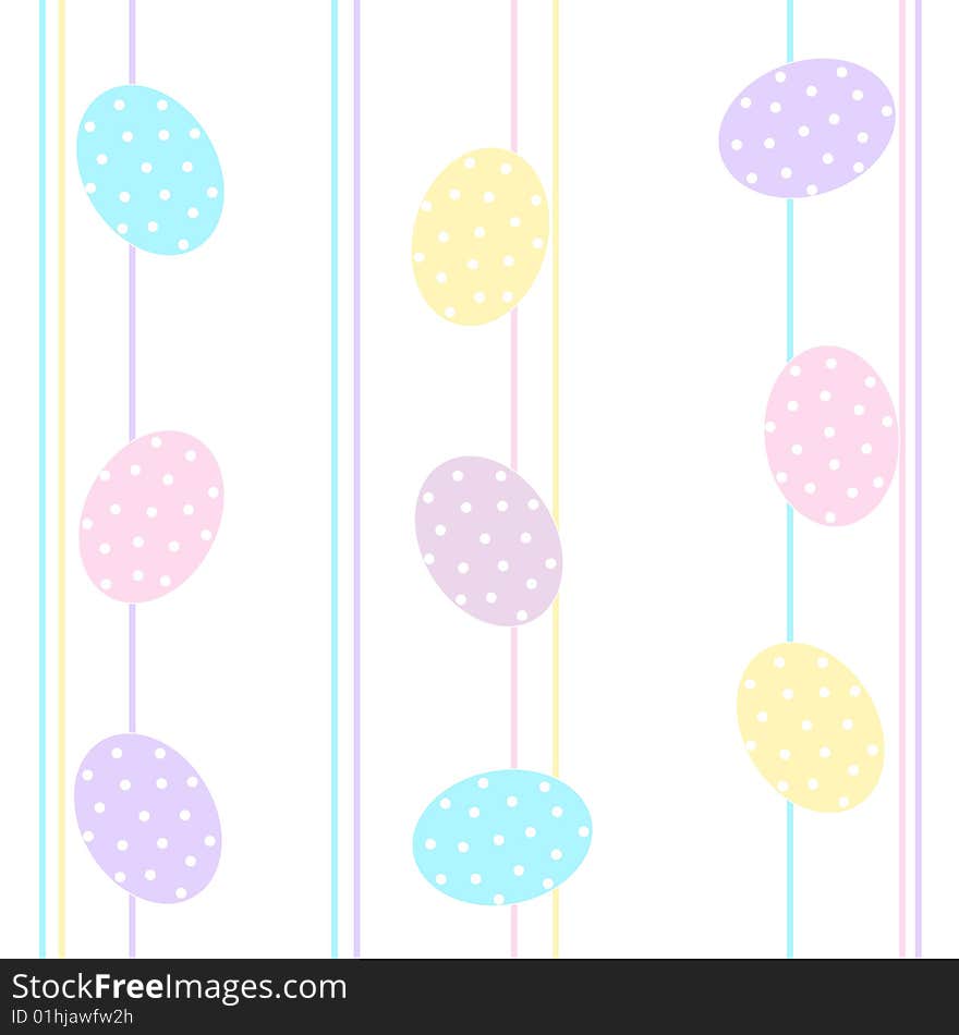 Easter eggs background / Seamless pattern