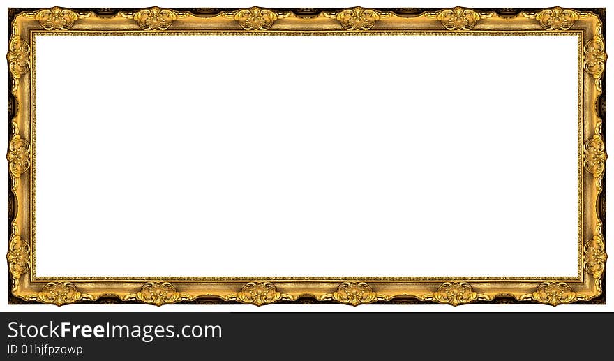 A picture frame on a white