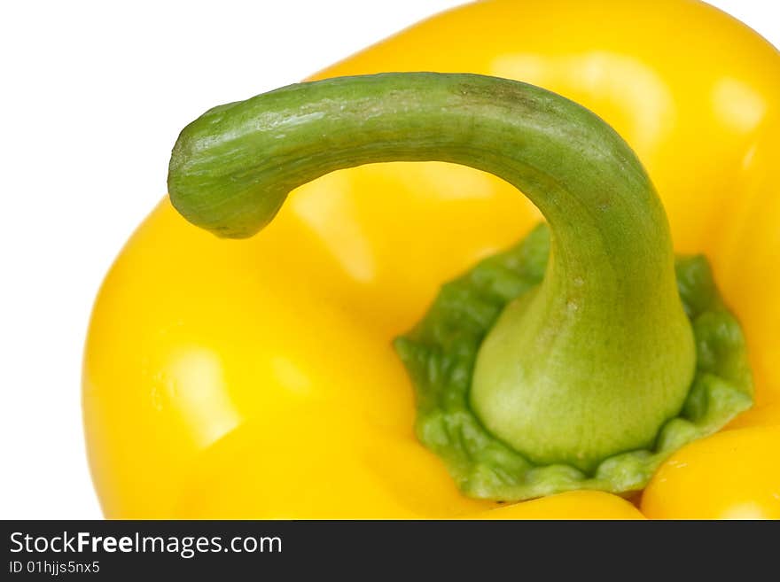 Yellow pepper closeup