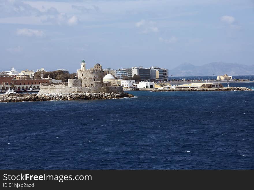 Harbor in Rhodes island