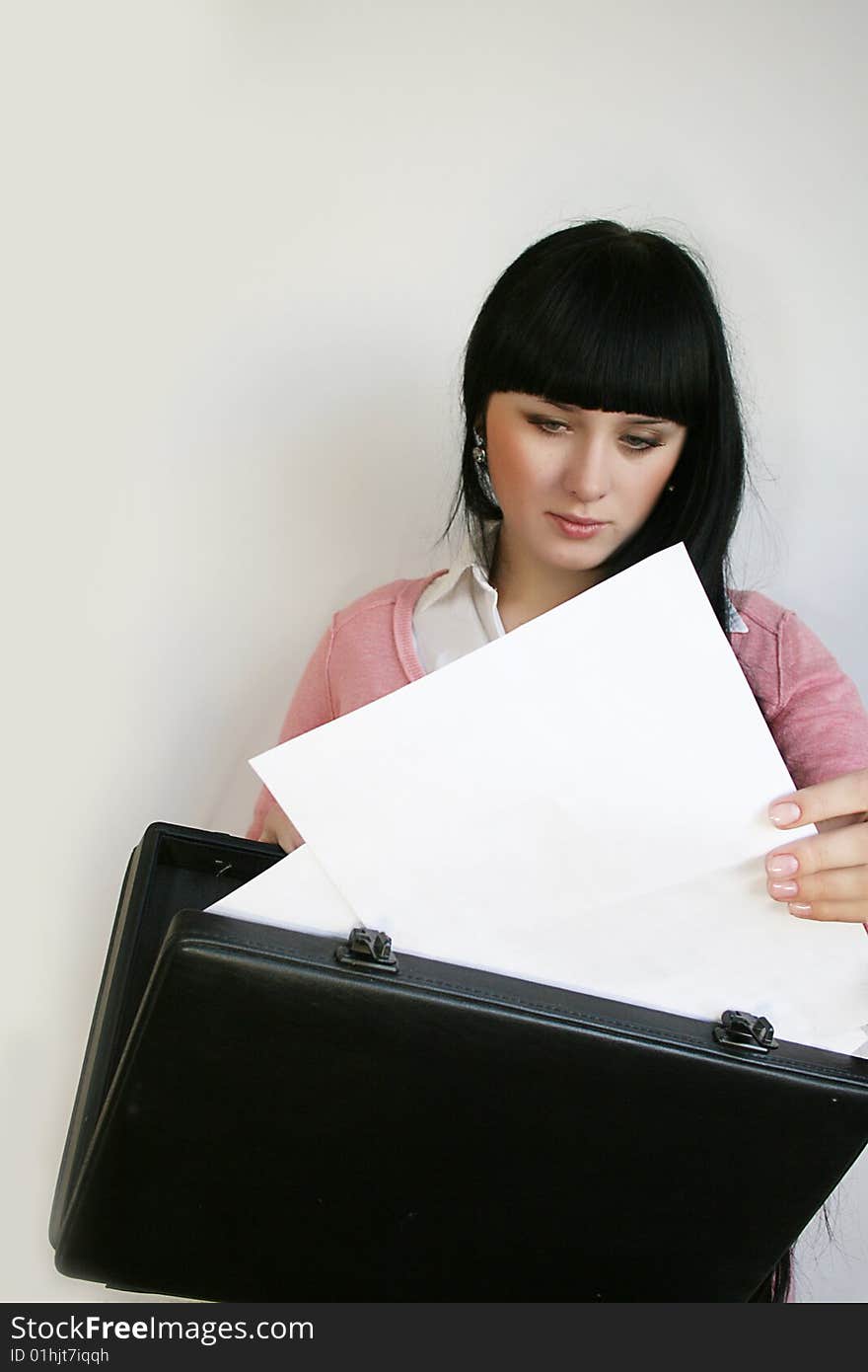 Businesswoman With Briefcase