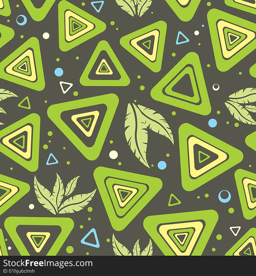 Seamless tropical wallpaper. Vector textured.