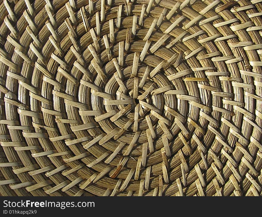 Detail of a straw texture.