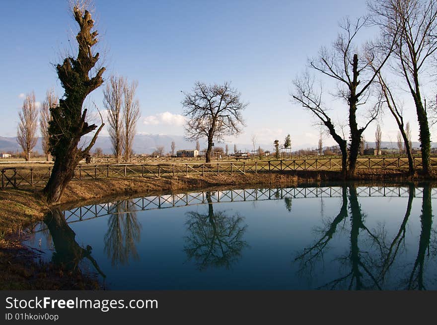 This is the Aiso lake in umbria. This is the Aiso lake in umbria