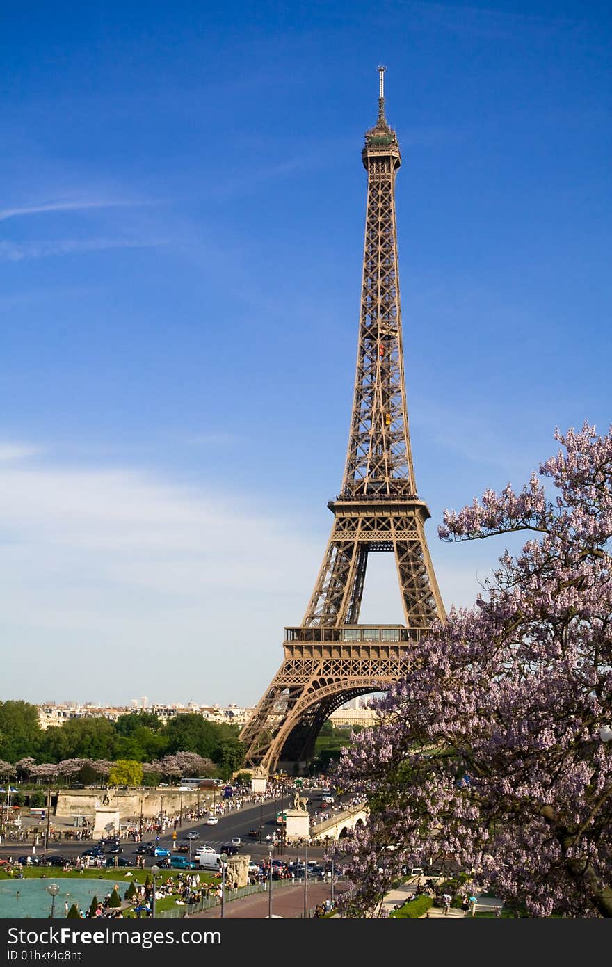 The Eiffel Tower. Spring Time