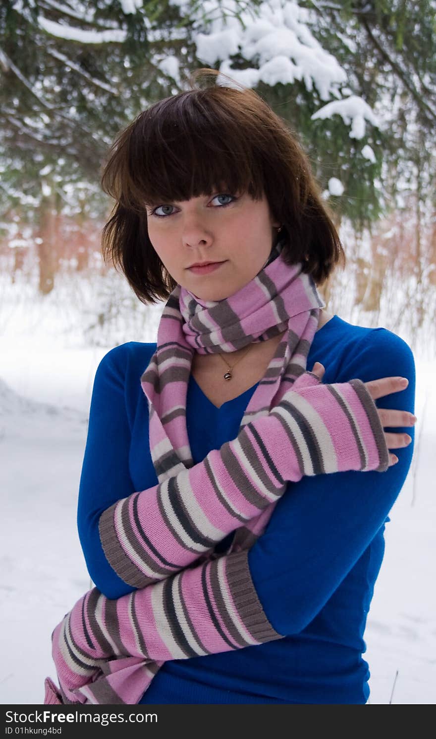 Cold Young woman