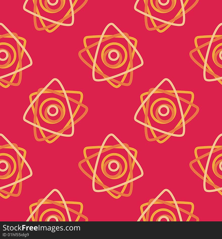 An illustration of seamless red pattern. Vector file in CorelDraw v.10