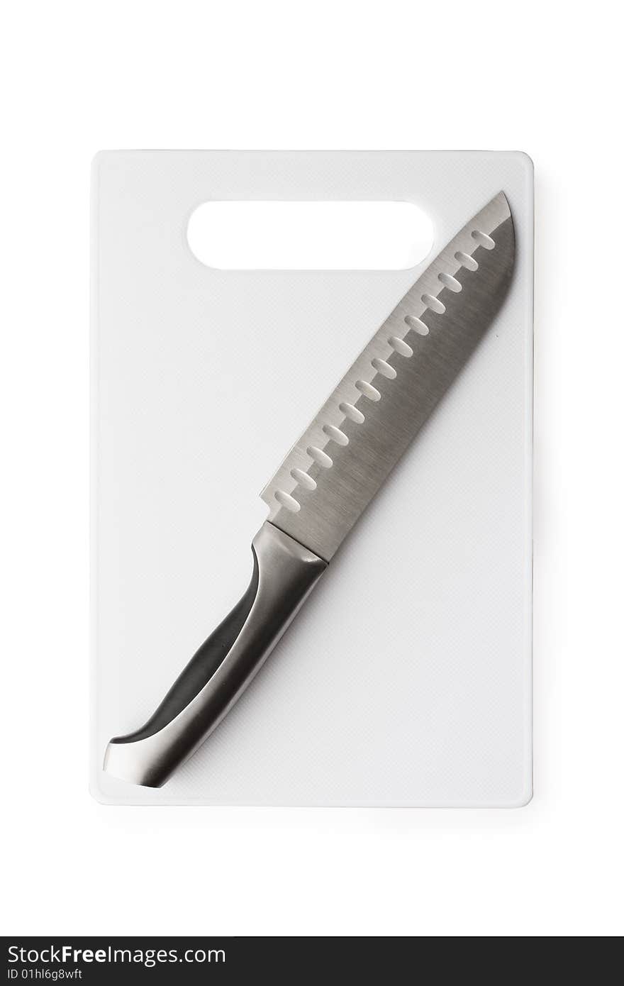 Kitchen Knife And The Chopping Board