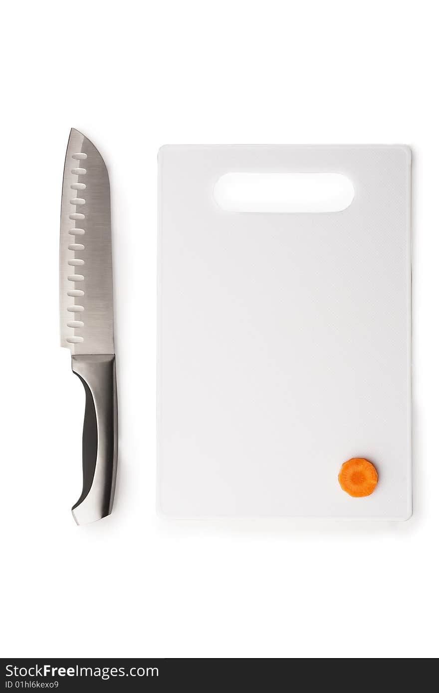 Kitchen Knife And The Chopping Board