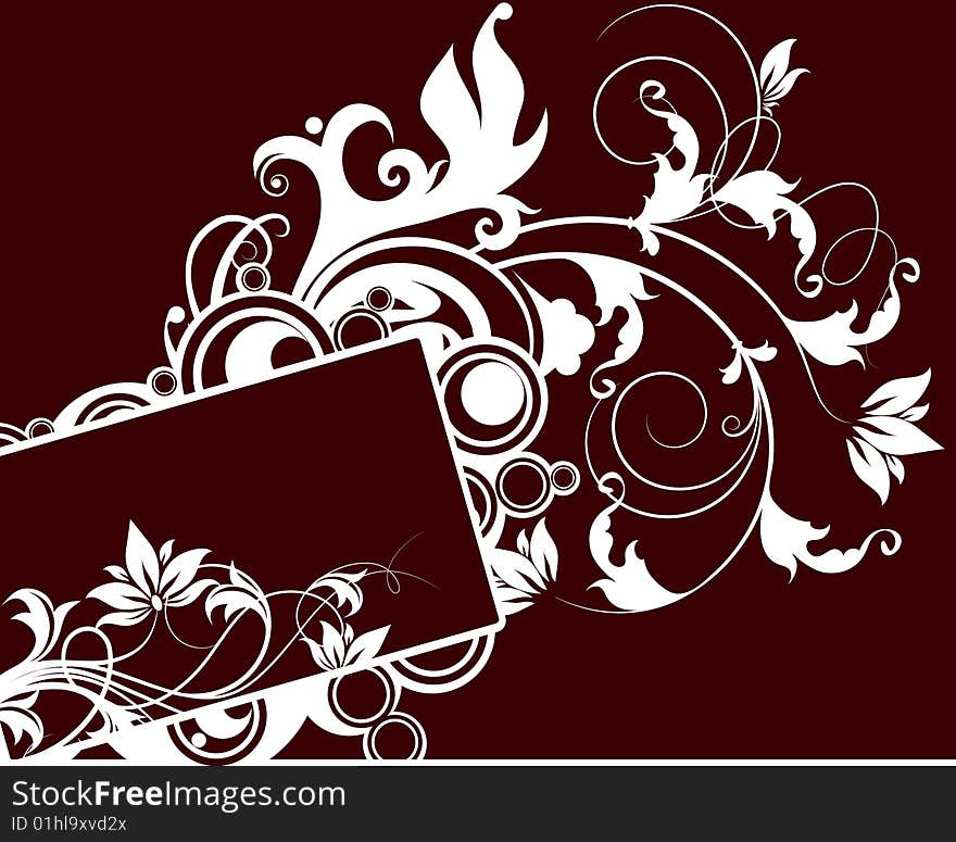 Floral Abstract Banner.