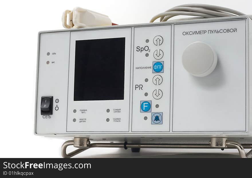 Intensive care unit monitor with the digital display. Intensive care unit monitor with the digital display