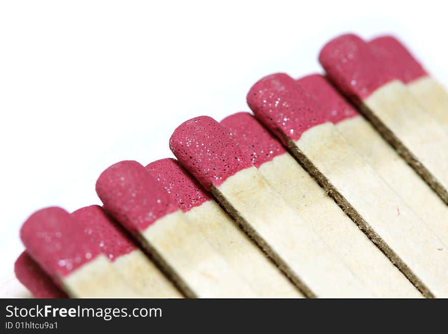 A close-up of a book of matches.