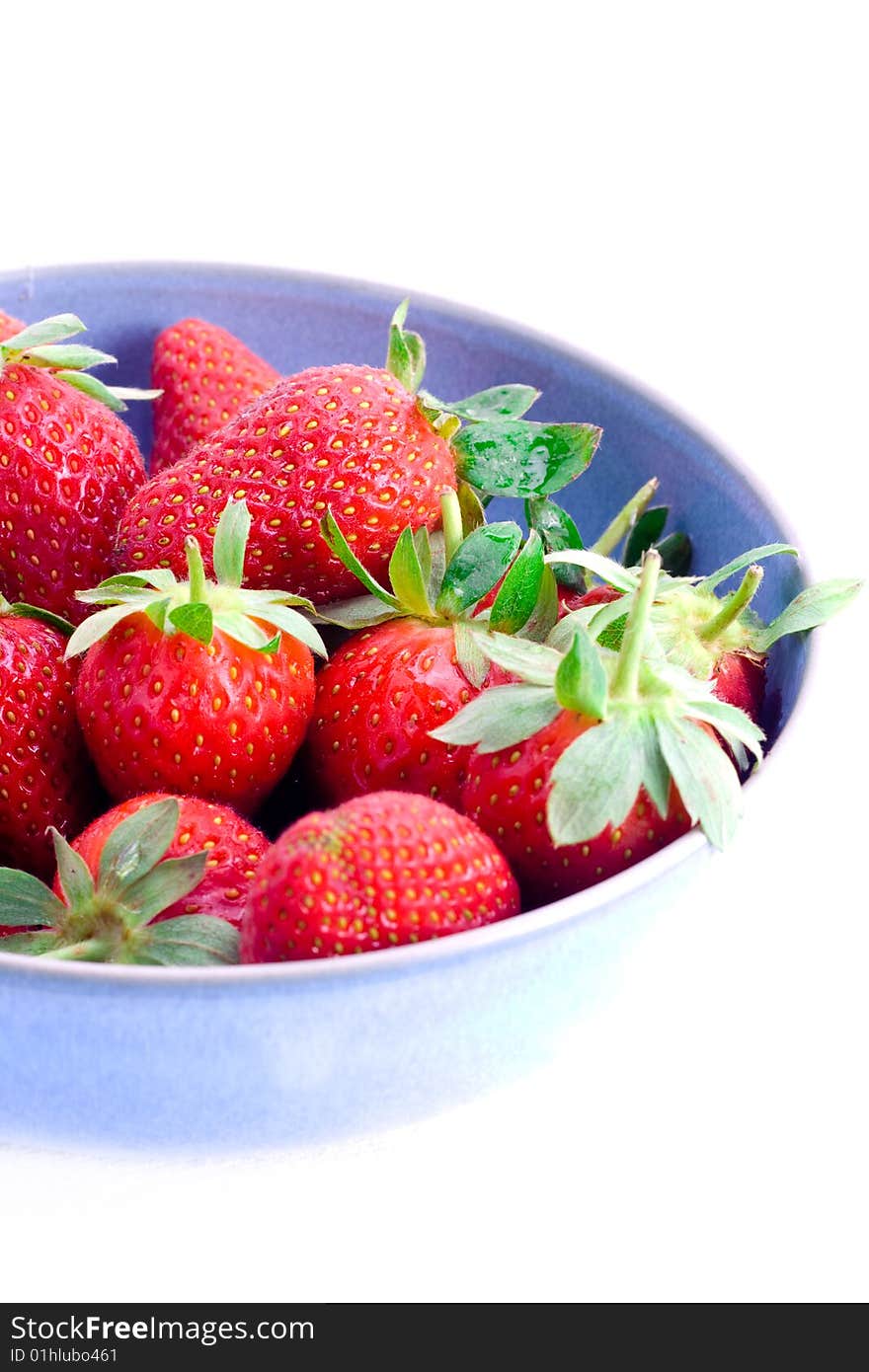 Bowl of fresh strawberries