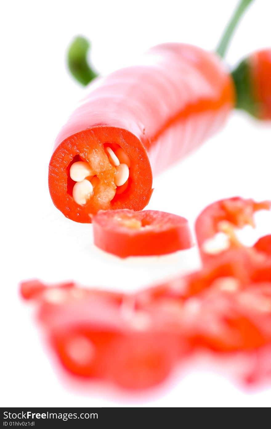 Cross section of chilli