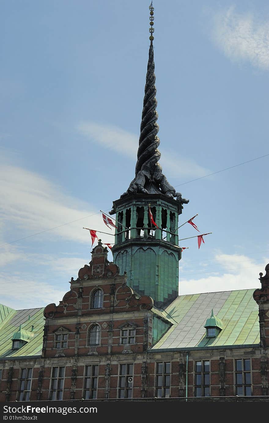 Historic building and tower in Denmark