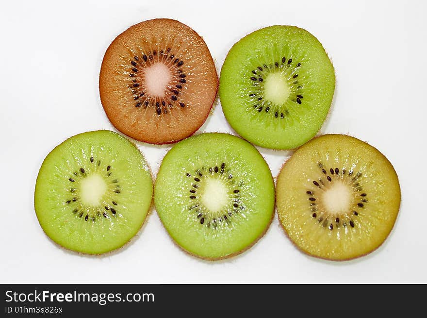 Tropical fruits on white background. Tropical fruits on white background