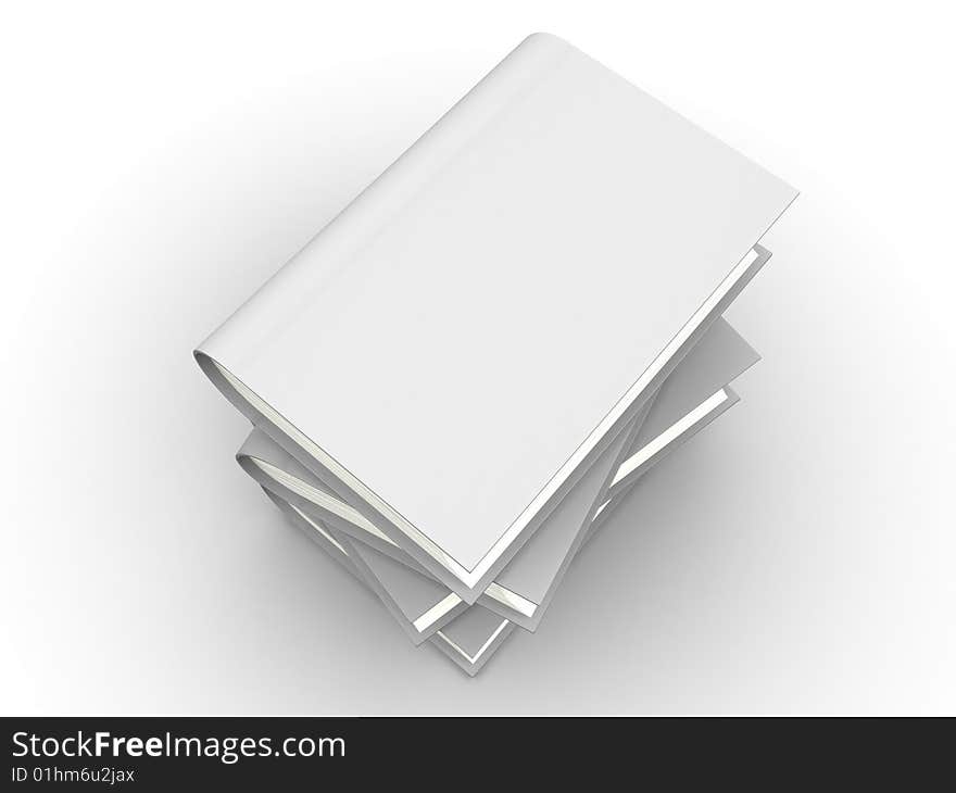 The big book on a white background. The big book on a white background