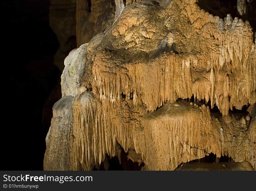 Underground cave formation in Missouri