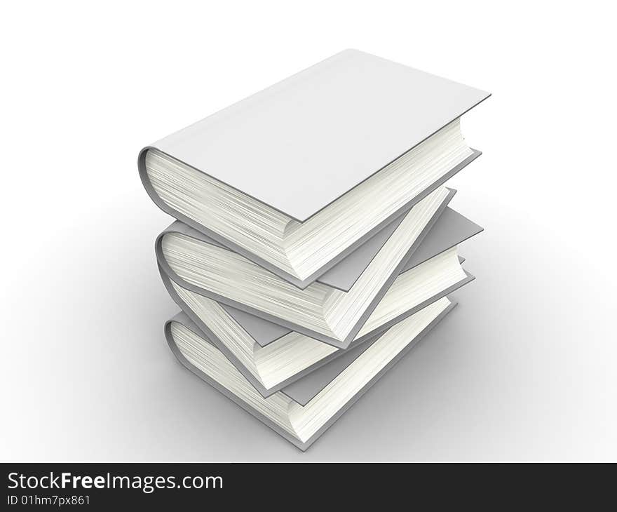 The big book on a white background. The big book on a white background