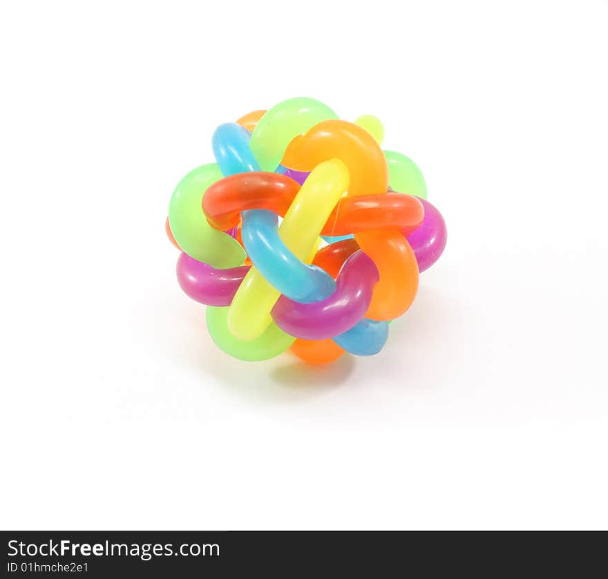 Funny shaped ball isolated on a white background.