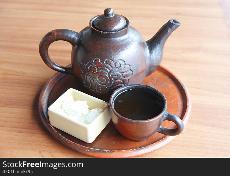 The Set of Javanese Tea for Breakfast. The Set of Javanese Tea for Breakfast