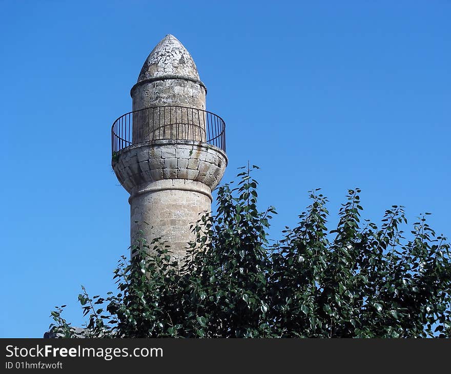 The walls and a tower - around historic ancient Jerusalem. The walls and a tower - around historic ancient Jerusalem.