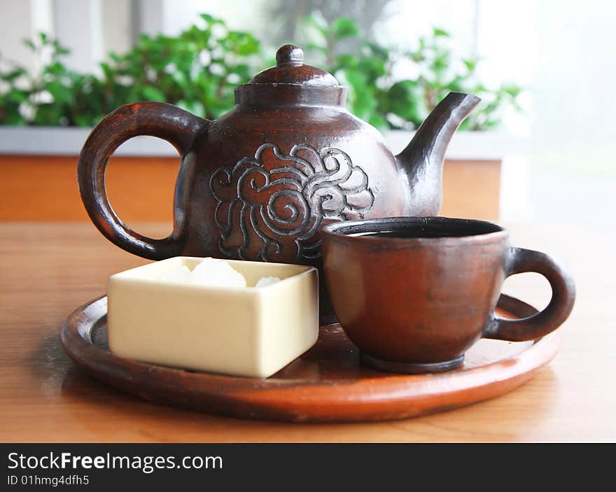 The Set of Javanese Tea for Breakfast. The Set of Javanese Tea for Breakfast