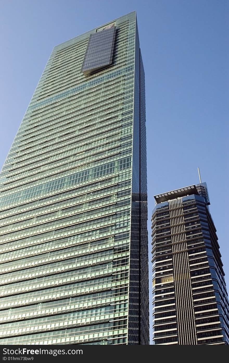 Skyscrapers in China, modern architecture in Shenzhen - business city in Guangdong province.