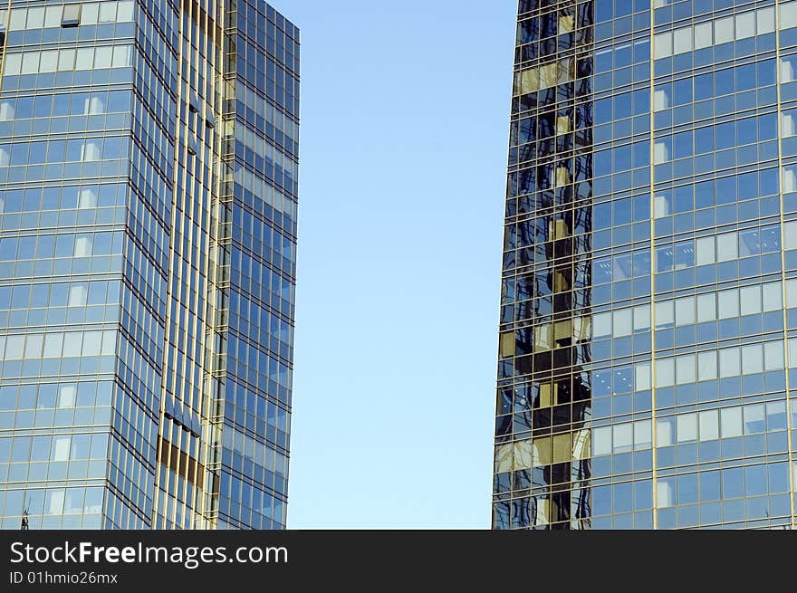 Skyscrapers in China, modern architecture in Shenzhen - business city in Guangdong province.