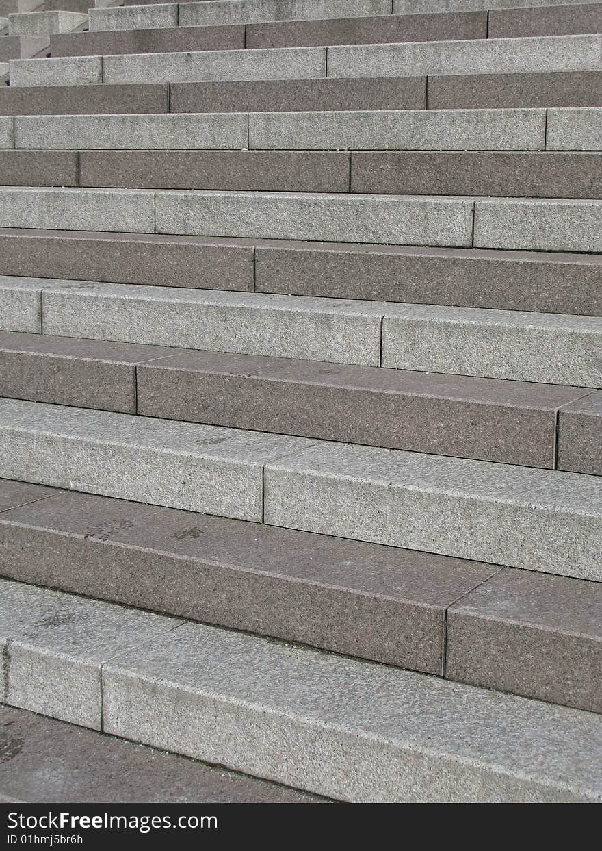 Detail of stairs in sunlight