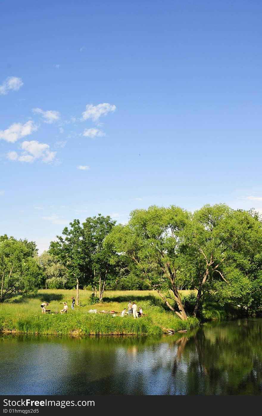 Picnic by the river