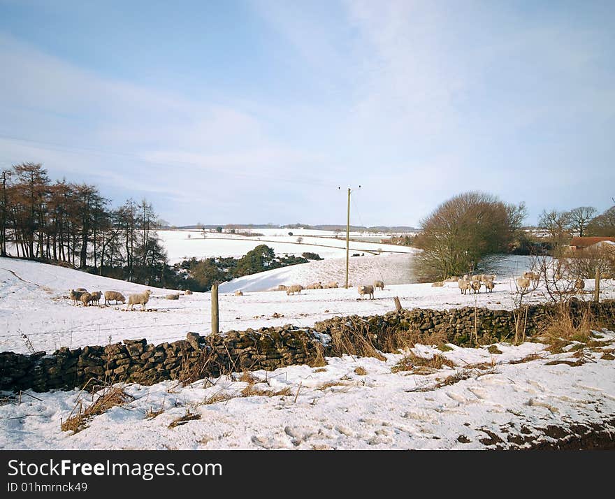 Yorkshire snow scenic