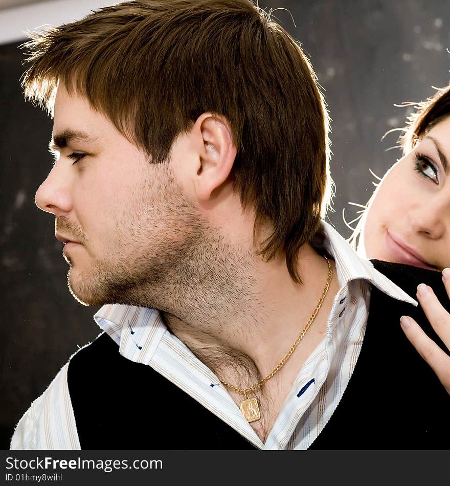 Stock photo: an image of a man and a woman. Stock photo: an image of a man and a woman