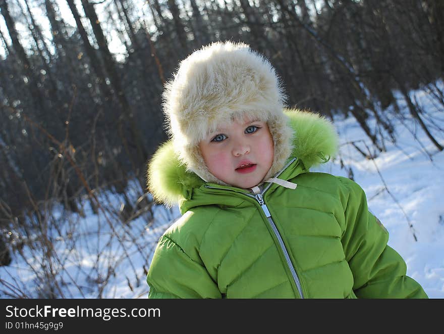 Little Girl In The Forest