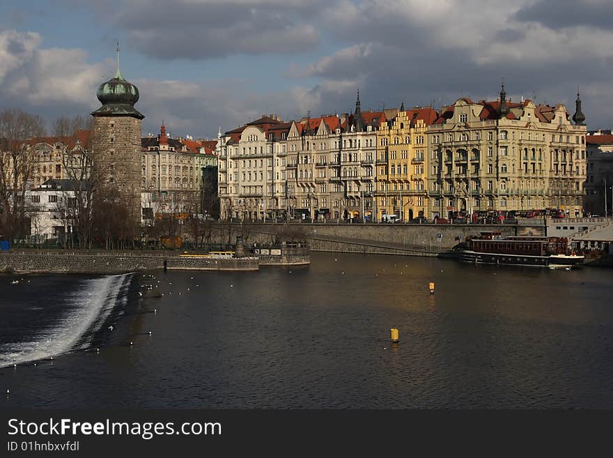 Vltava river bank