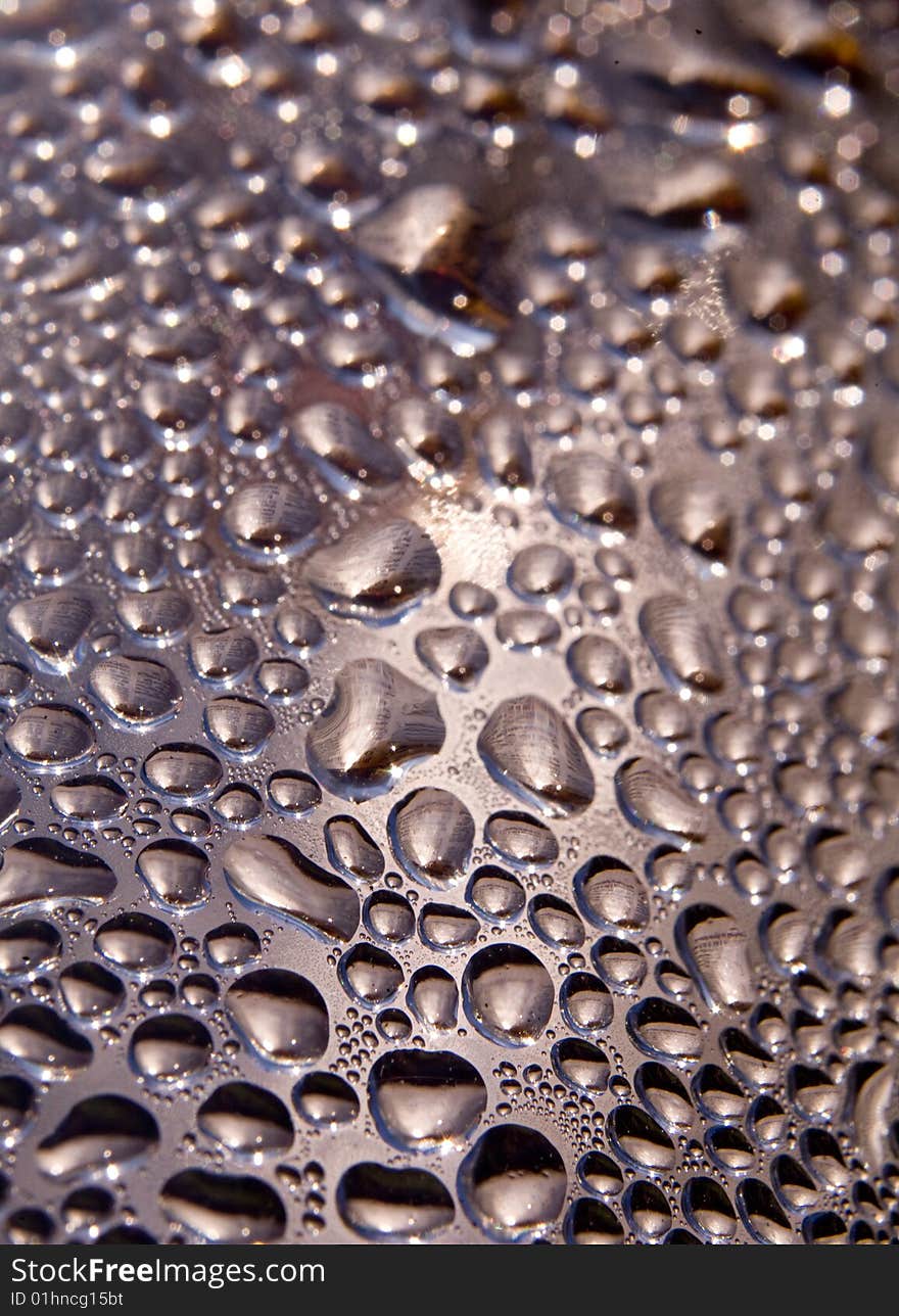 Abstract macro texture with water drops