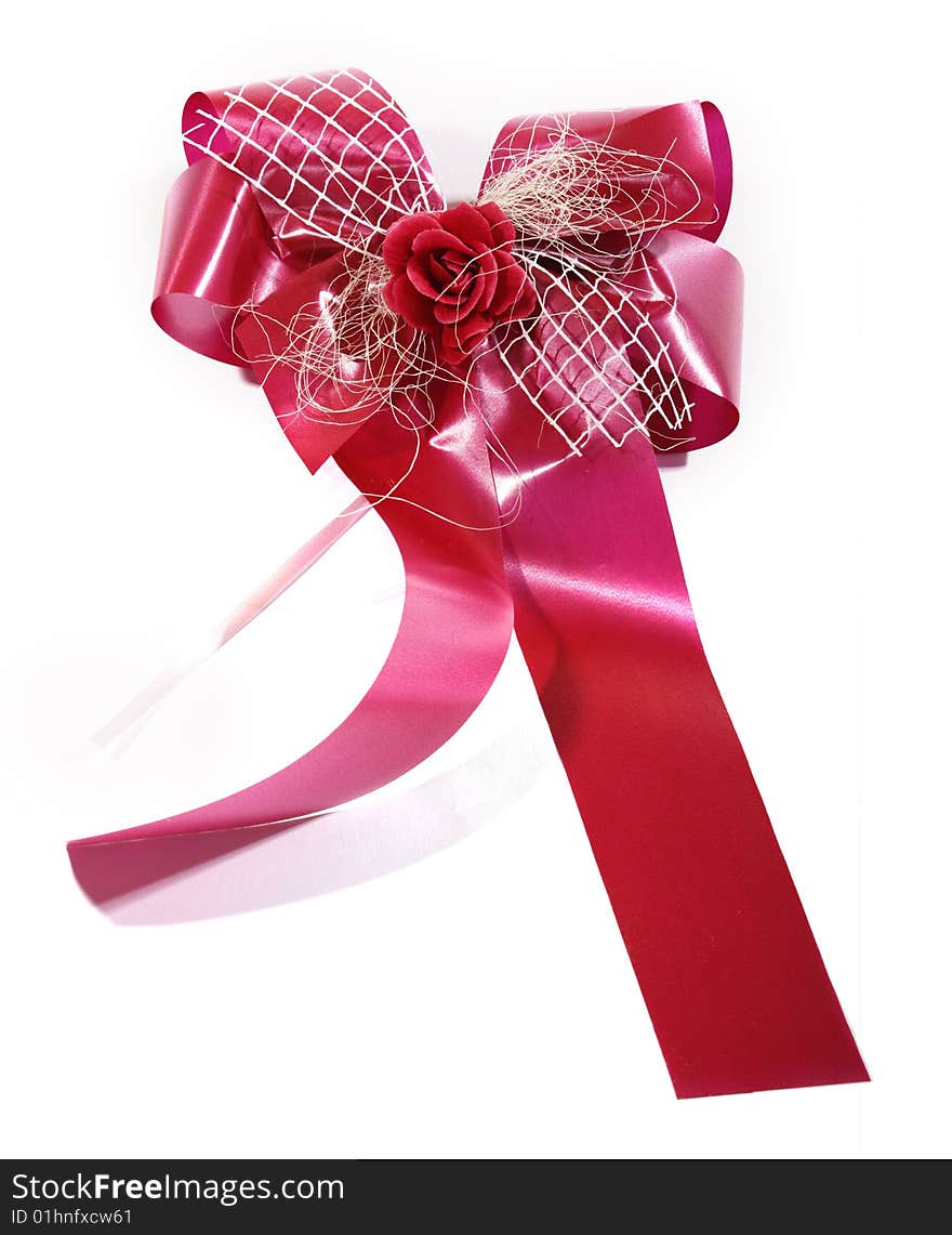 Red gift bow