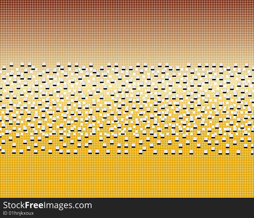 Illustration of 3D polygons on color background. Illustration of 3D polygons on color background