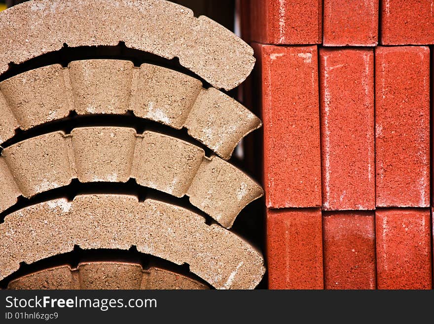 Close up of bricks. Texture.