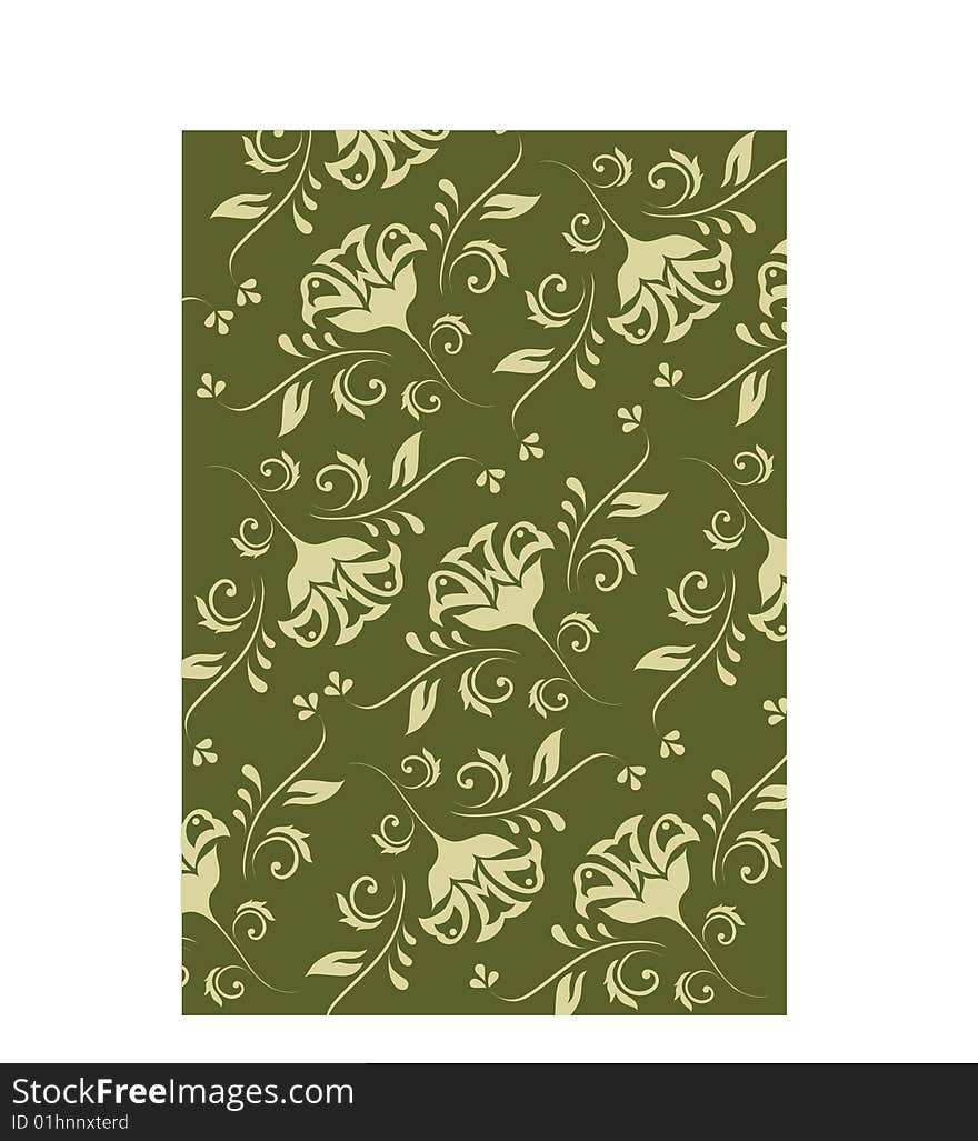 Damask floral background