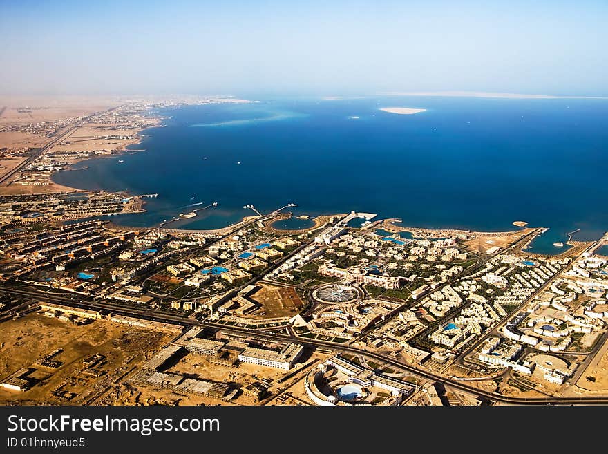 Beautiful air view on a red sea, egypt. Beautiful air view on a red sea, egypt