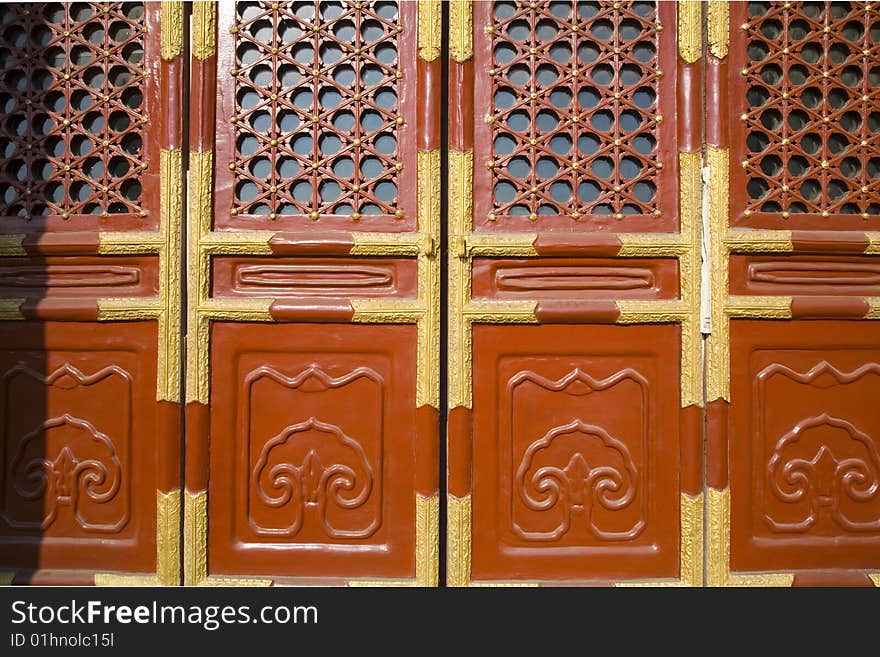 Close-Up of Palace Gates,CHINA