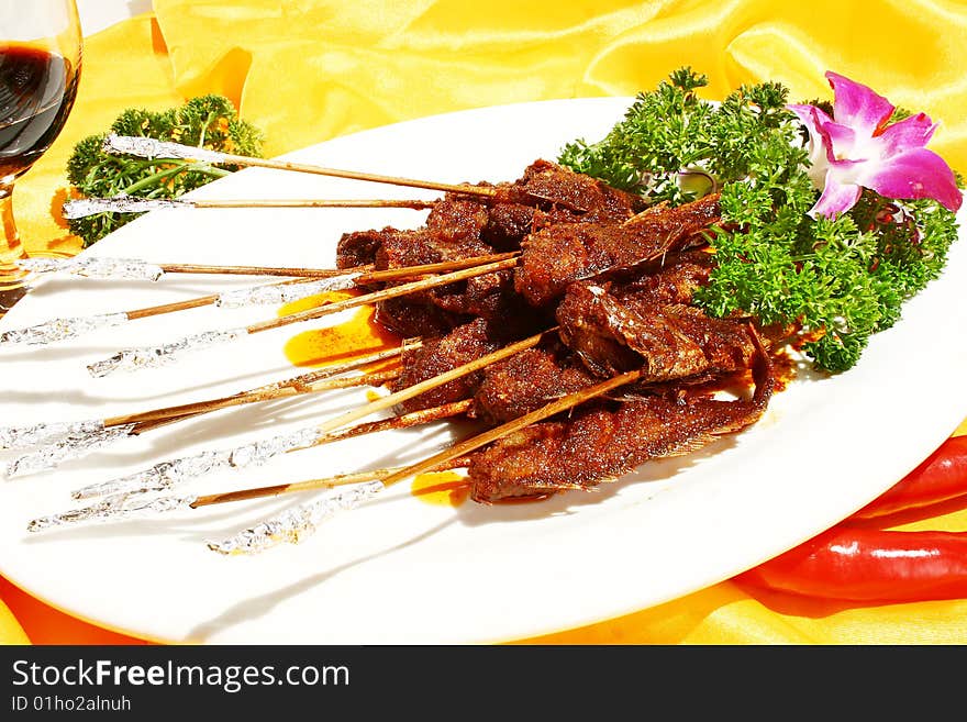 Cooked vegetables in a plate. Cooked vegetables in a plate